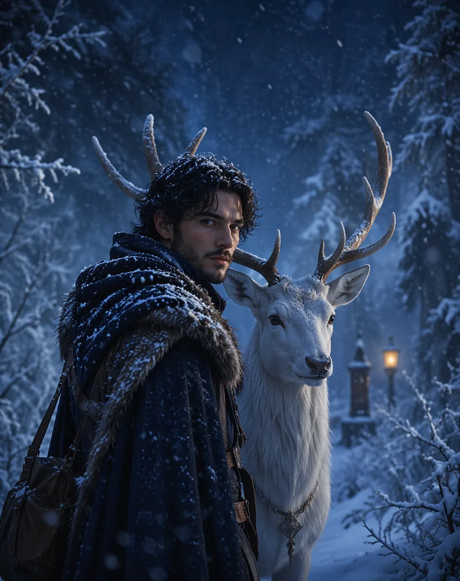 Cinematic Winter Fantasy Portrait AI 3