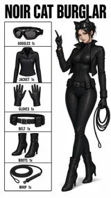 Cosplay Outfit Catalog Information Page Cosplay Catalog Noir Cat Burglar