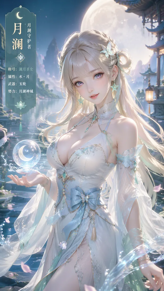 Oriental Fantasy 3D Cg Hand Invitation Beauty Portrait