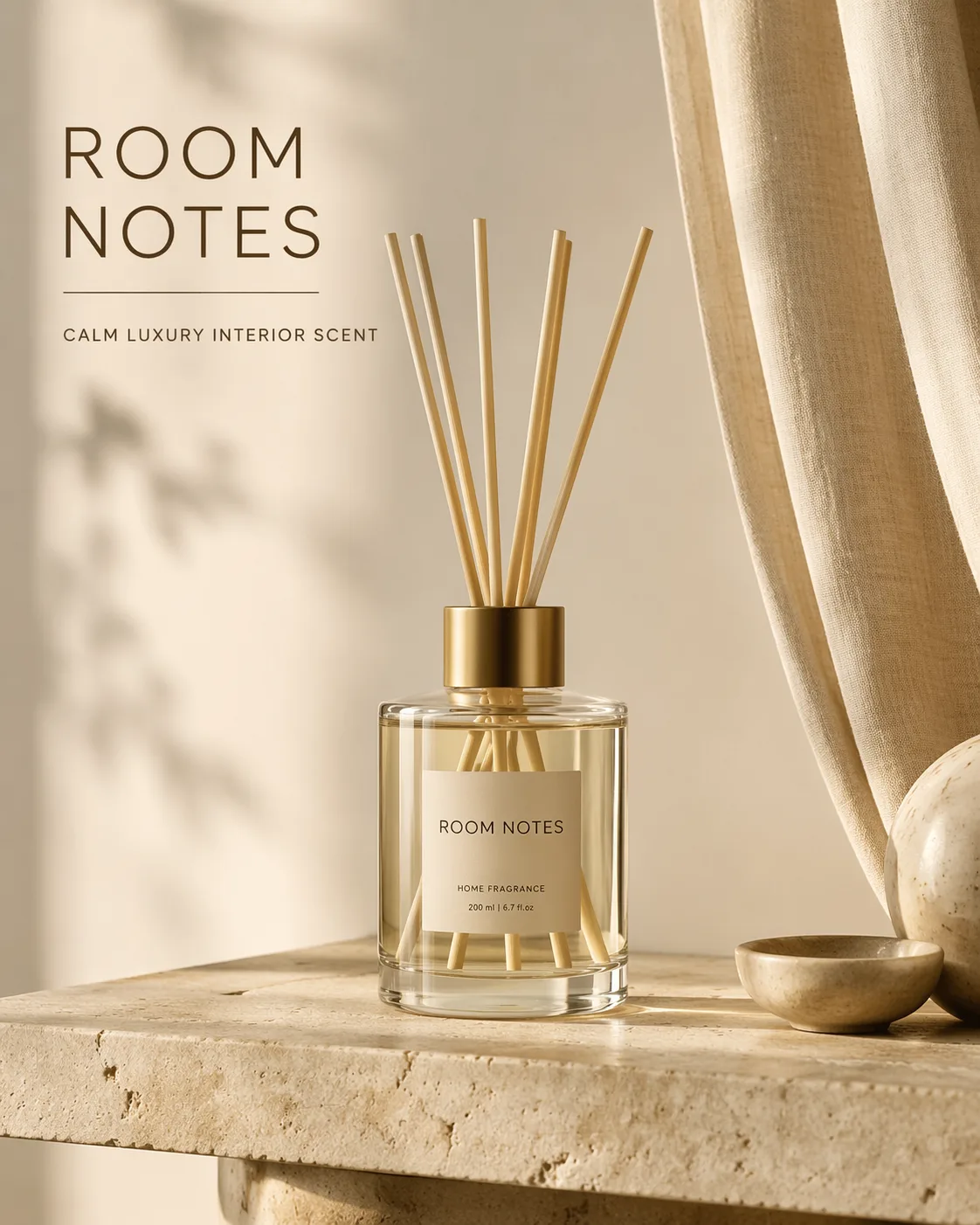 Minimal Home Fragrance Poster AI 3