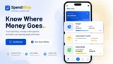 App Landing Hero Material Personal Finance App