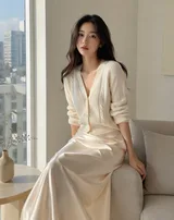 Korean Editorial Chair Pose Fashion Portrait Variant 01