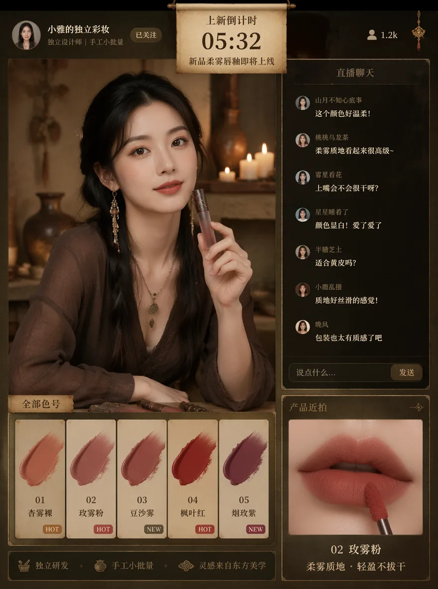 Ancient Style Livestream UI Screenshot AI 3