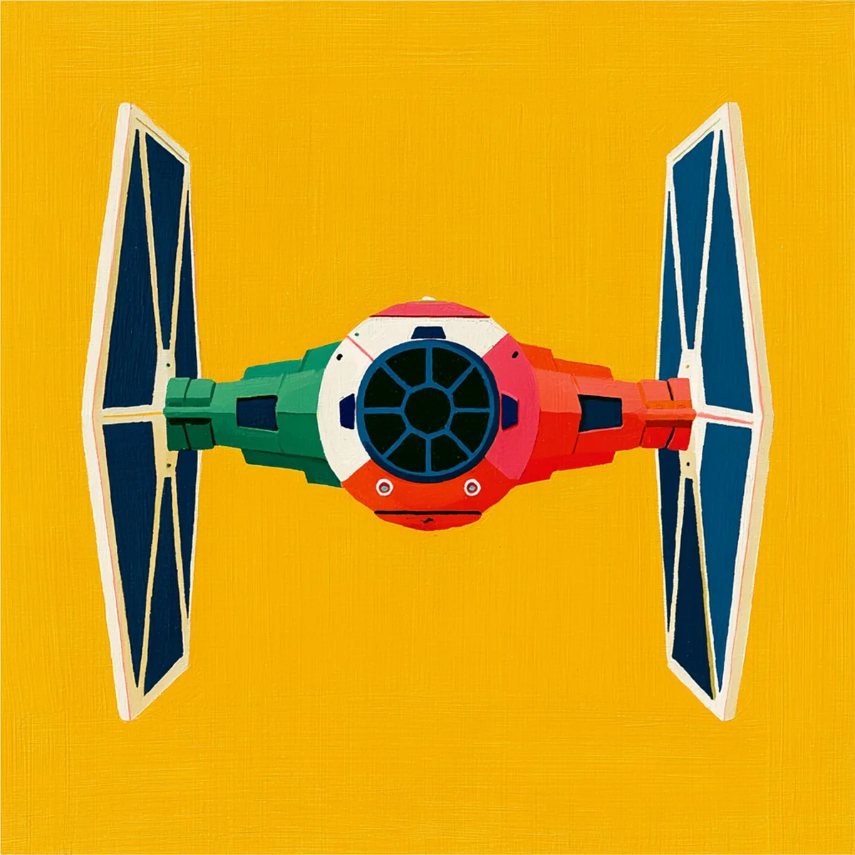 TIE Fighter Style Reference prompt example