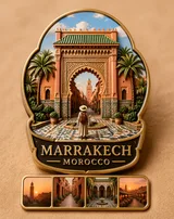 Miniature 3D Travel Souvenir Badge Poster Variant 03
