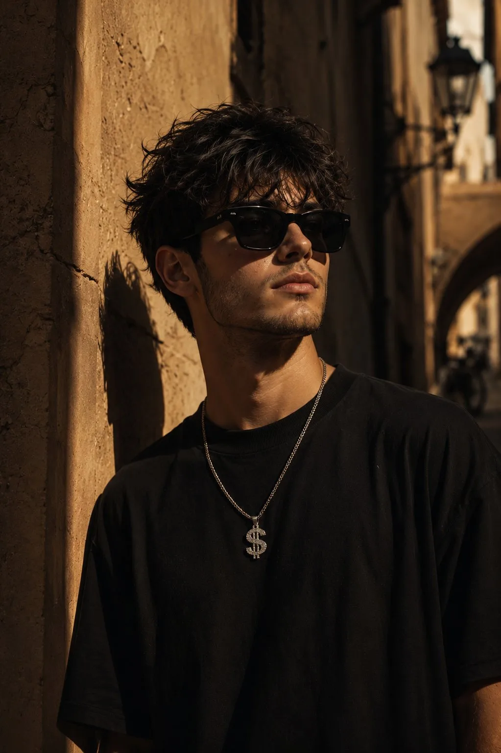 Ultra Cinematic Street Fashion Portrait Stylish Young