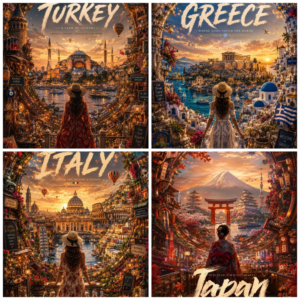 Luxury Country Travel Portal Poster