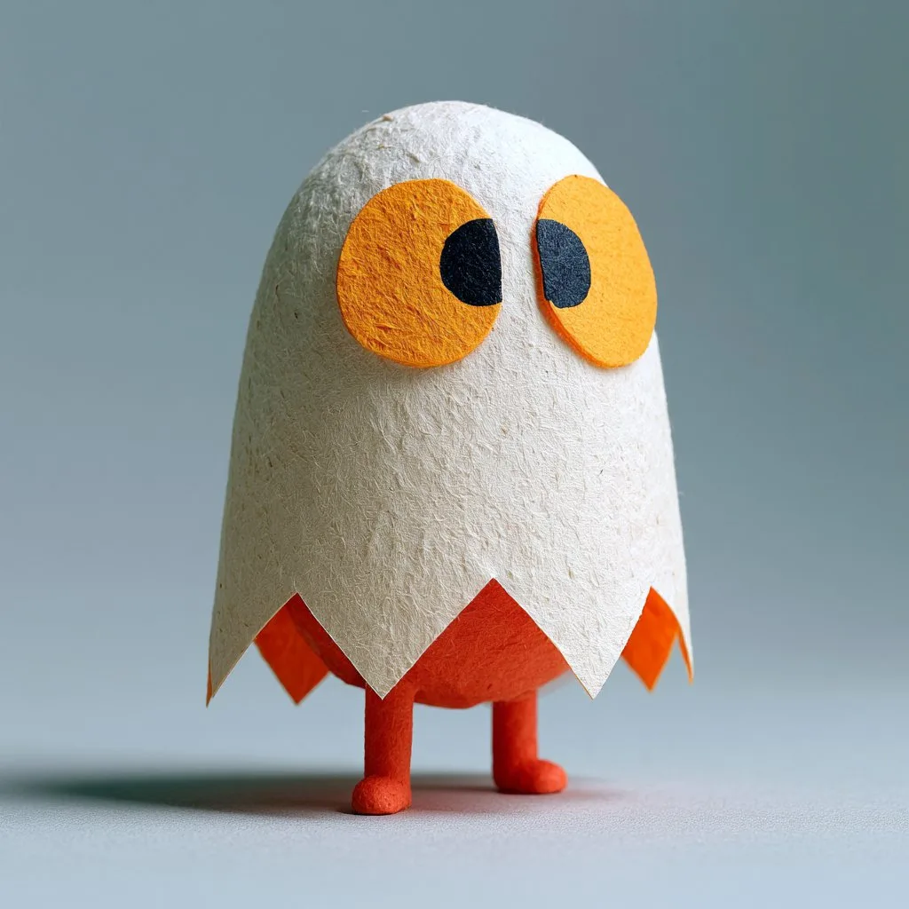 Glass and Paper Pac-Man Ghost Styles 2
