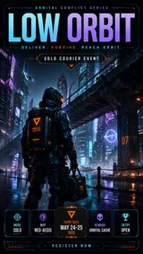 Cyberpunk Esports Action Poster Variant 01