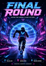 Cyberpunk Esports Action Poster Variant 02
