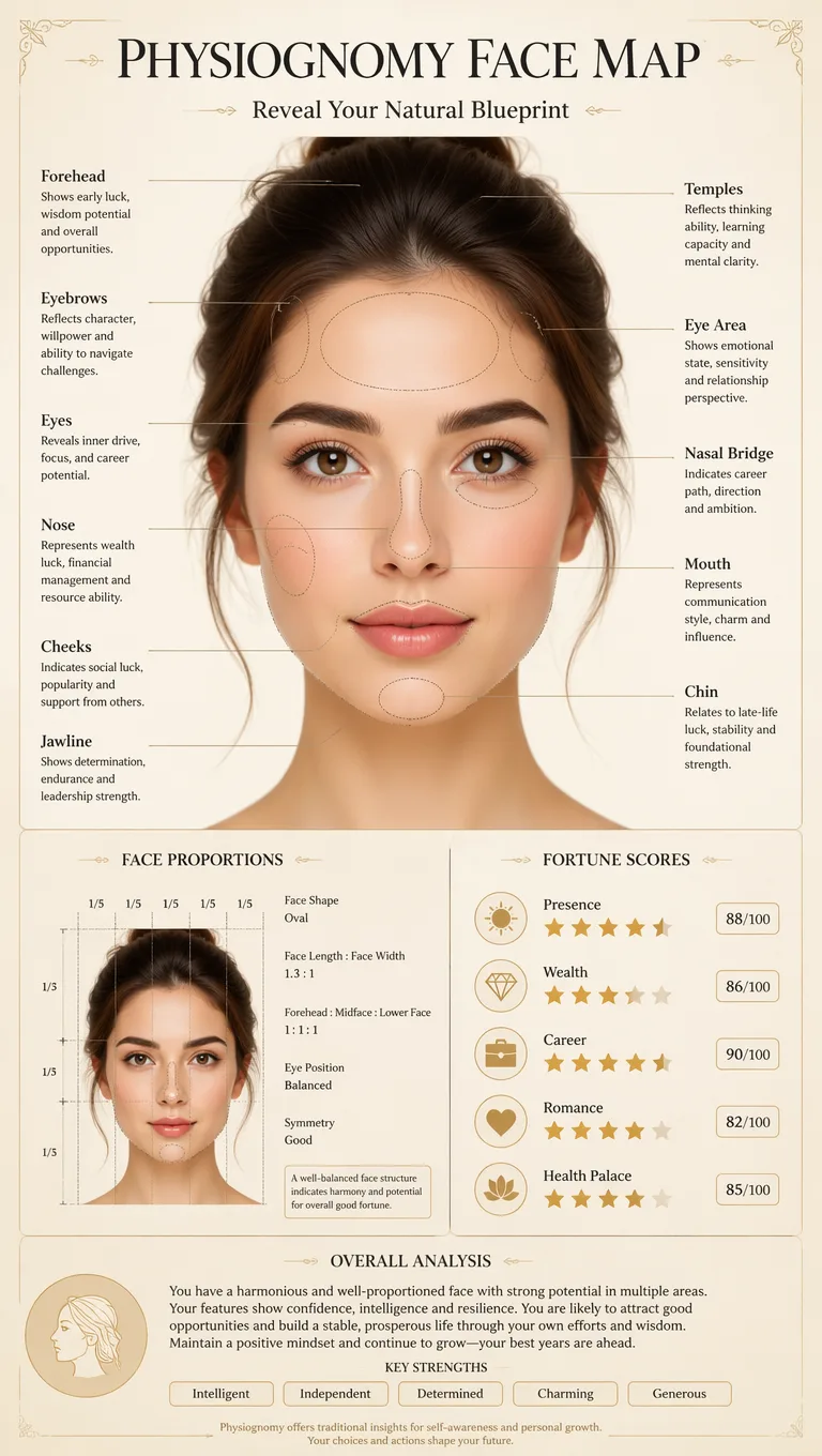 Physiognomy Analysis Report Poster AI 2
