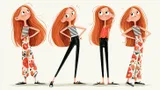 Whimsical Character Illustration Sheet 1