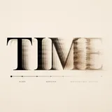 Semantic Typography Concept Poster Time Echo Erosion And Irreversible Motion Letter
