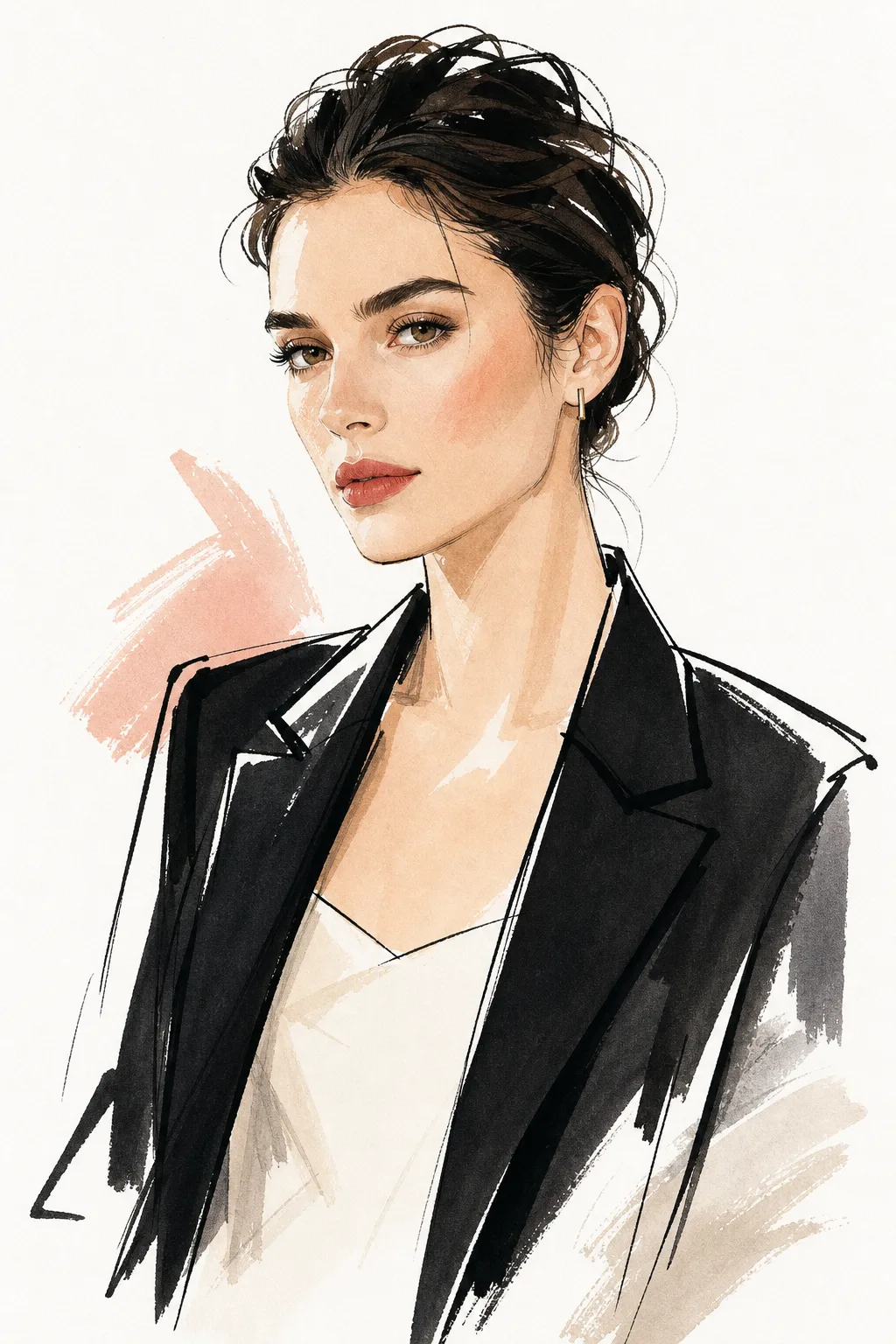 Vogue-Style Fashion Illustration Photo Edit AI Prompt