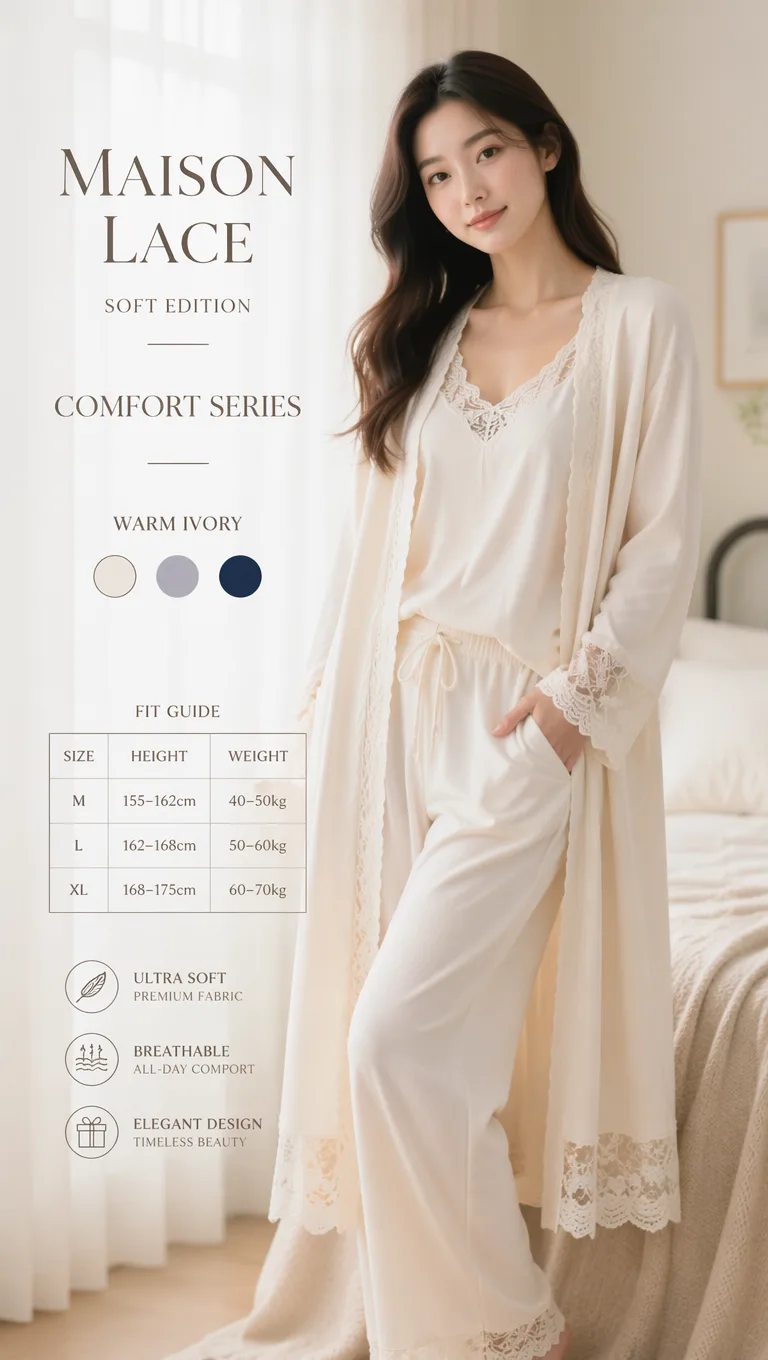 Luxury Lace Loungewear Catalog Fashion Advertisement AI 2