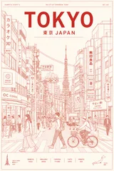 Minimalist Travel Poster Destination Iconic Everyday Street