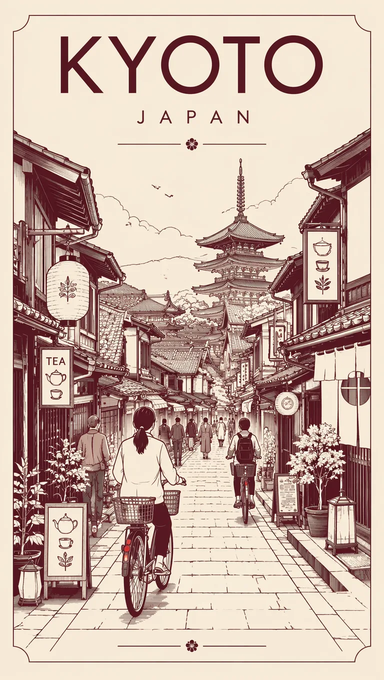 Minimalist Line Art Everyday City Travel Poster AI 2