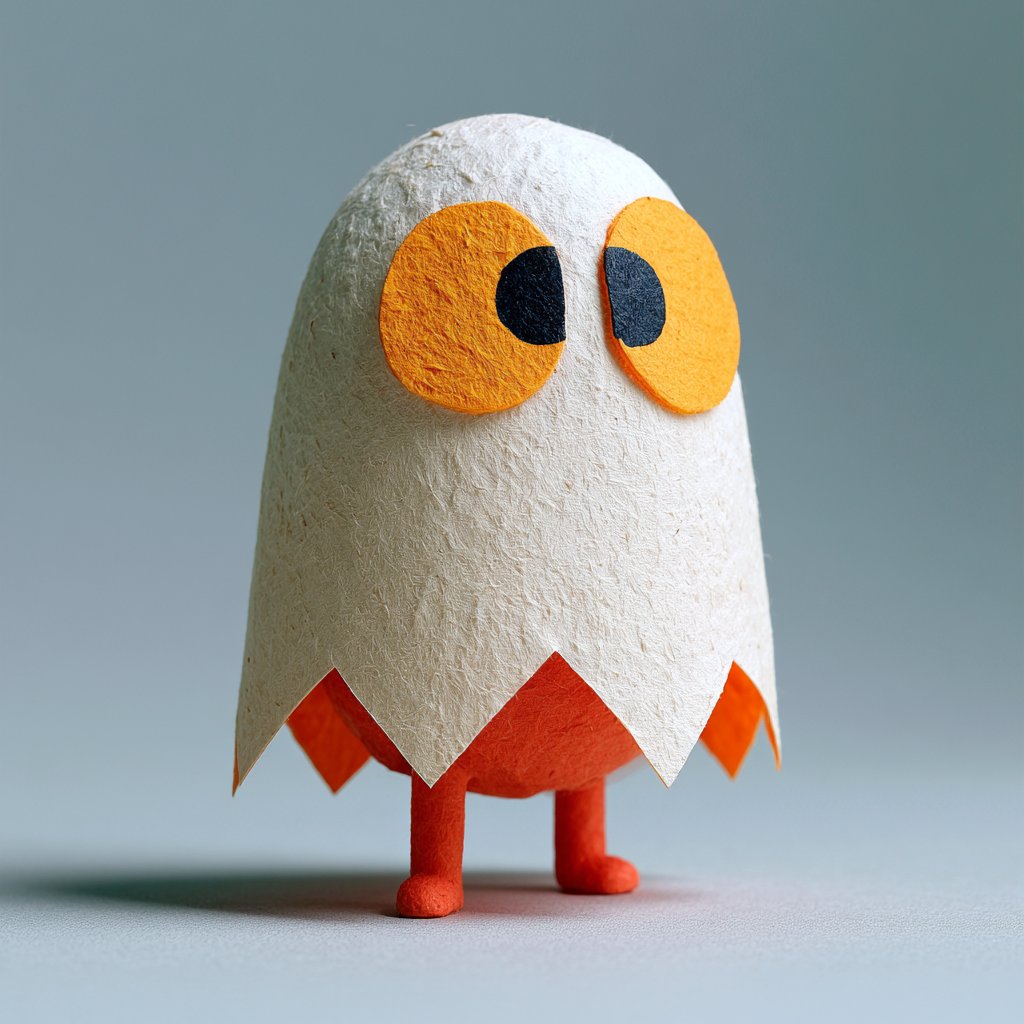 Glass and Paper Pac-Man Ghost Styles 2