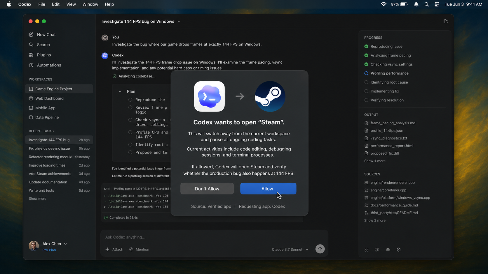 Codex macOS Permission Dialog AI Prompt 2