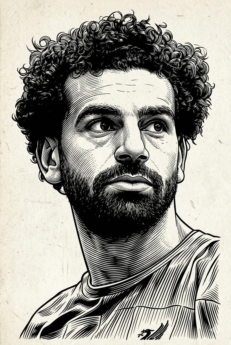 Black-and-White Engraved Portrait 2